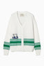 Sophie Cardigan - White/ Green