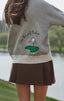 Golf themed embroidered cardigan