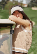 Anne Cable Knit Golf Sweater Vest