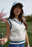 Anne Cable Knit Golf Sweater Vest