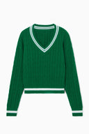 Annabelle Cable Knit Golf Sweater