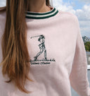 Resa Crew Neck Sweater- Baby Pink