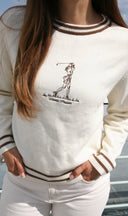 Resa Crew Neck Sweater- Cream