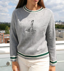Resa Crew Neck Sweater- Grey