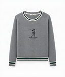Resa Crew Neck Sweater- Grey