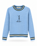 Resa Crew Neck Sweater- Light Blue