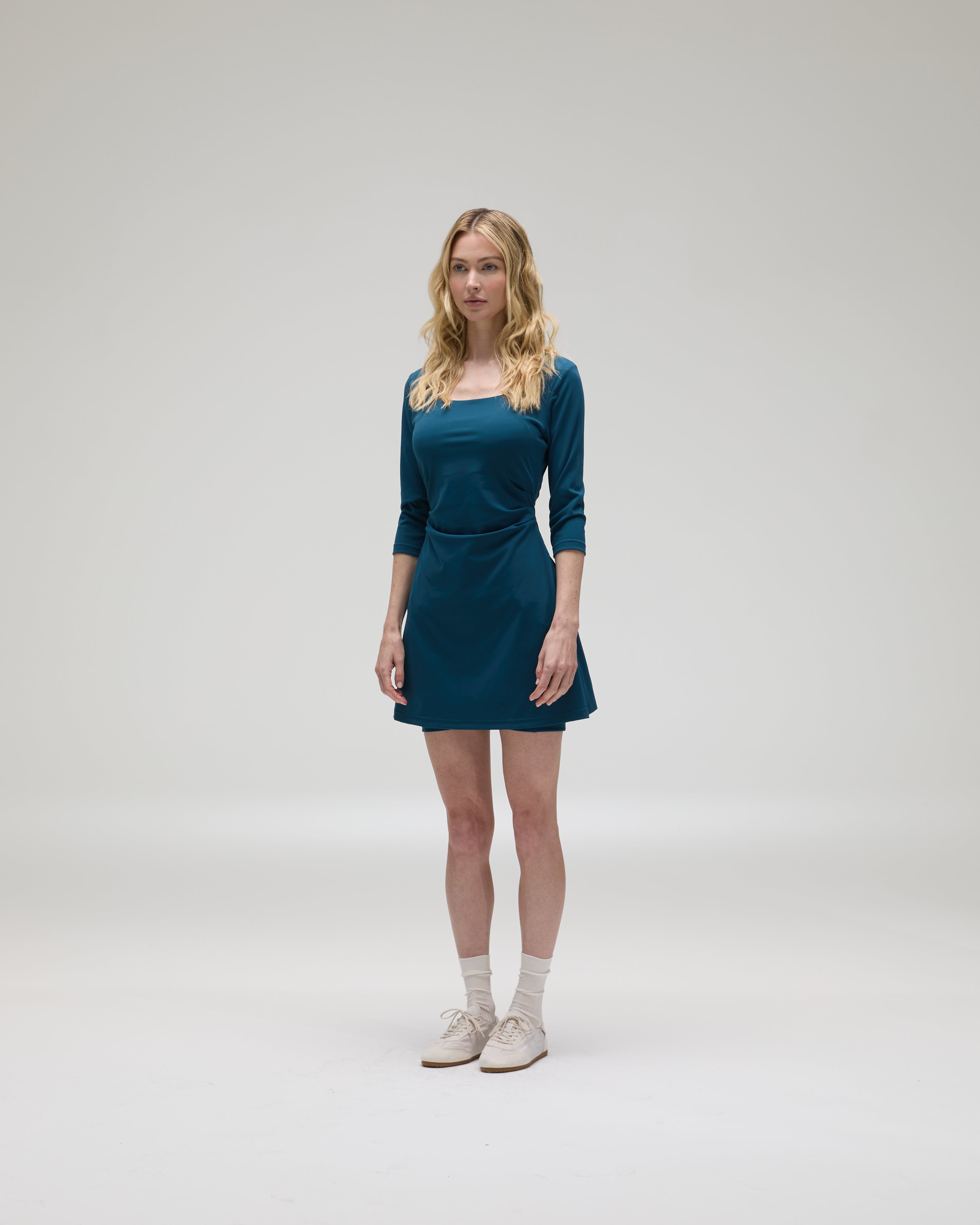 Victoria Paulsen Bethany Long Sleeve Golf & Tennis Dress - Blue Victoria Paulsen Bethany Long Sleeve Golf & Tennis Dress - Blue