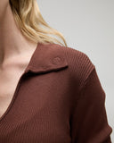 Samantha Long Sleeve Knit Polo