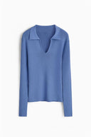 Samantha Long Sleeve Knit Polo