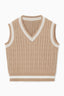 Anne Cable Knit Golf Sweater Vest