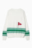 Sophie Cardigan - White/ Green