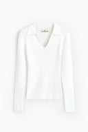 Samantha Long Sleeve Knit Polo